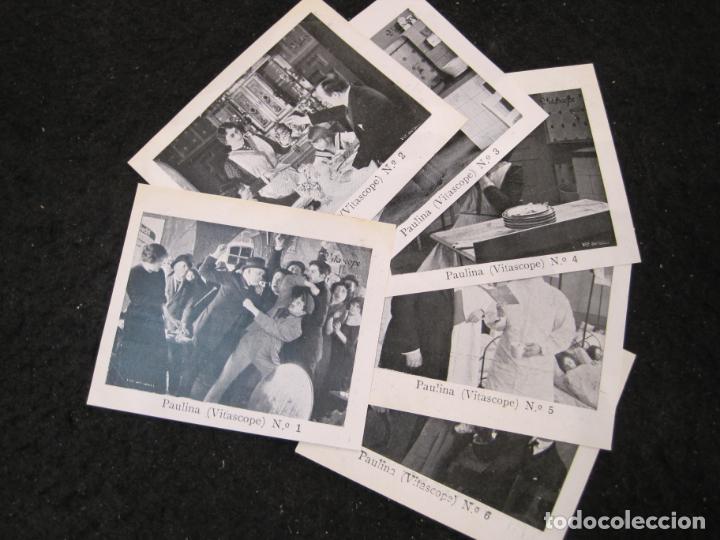Coleccionismo cromos antiguos: PAULINA (VITASCOPE)-COLECCION COMPLETA 6 CROMOS DE CINE-RECLAM FILMS-VER FOTOS-(CR-3054)