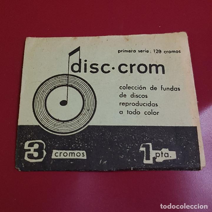 Coleccionismo cromos antiguos: DISC CROM - UN SOBRE DE CROMOS SIN ABRIR - Foto 1