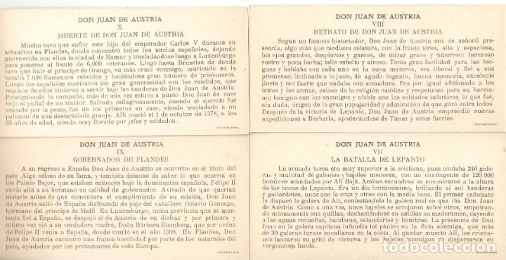 Coleccionismo cromos antiguos: CROMOS DE JUAN DE AUSTRIA DEL 1 AL 10 - Foto 4