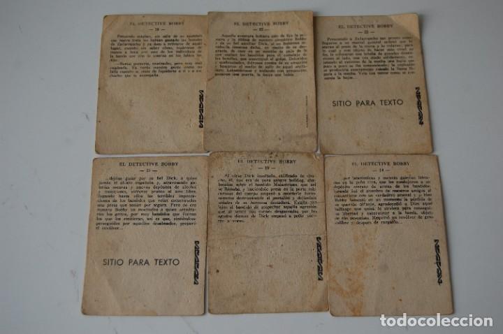 Coleccionismo cromos antiguos: 6 CROMOS ANTIGUOS DE&rdquo; EL DETECTIVE BOBBY&rdquo;. - Foto 2