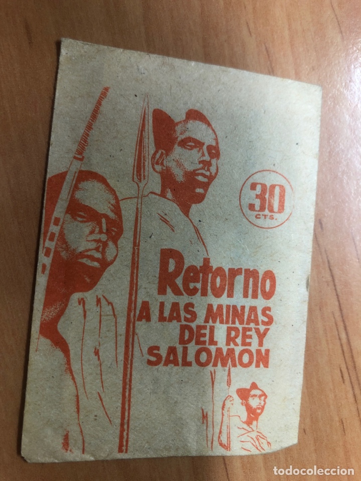 Colecionismo Cromos antigos: SOBRE CON CROMOS PELICULA RETORNO A LAS MINAS DEL REY SALOMON EDITORIAL RUIZ ROMERO