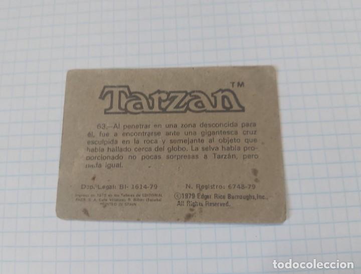 Coleccionismo cromos antiguos: Cromo Tarzan n&ordm; 63 - Foto 2