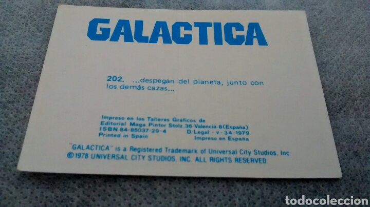 Coleccionismo cromos antiguos: GALACTICA, MAGA, CROMO 202 (A2) - Foto 2