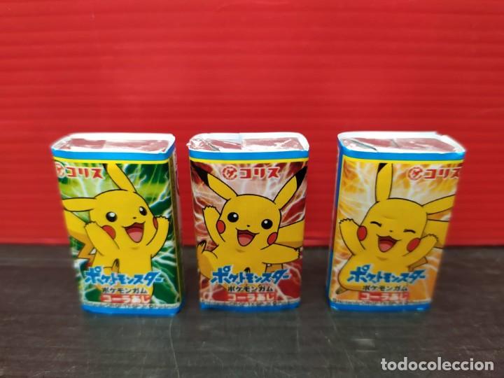 Coleccionismo cromos antiguos: lote de chicles pokemon serie completa no boomer - Foto 2