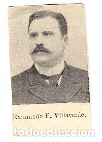 Coleccionismo cromos antiguos: Fototipia Personajes C&eacute;lebres S. XIX Raimundo Fern&aacute;ndez Villaverde y Garc&iacute;a del Rivero Pol&iacute;tico