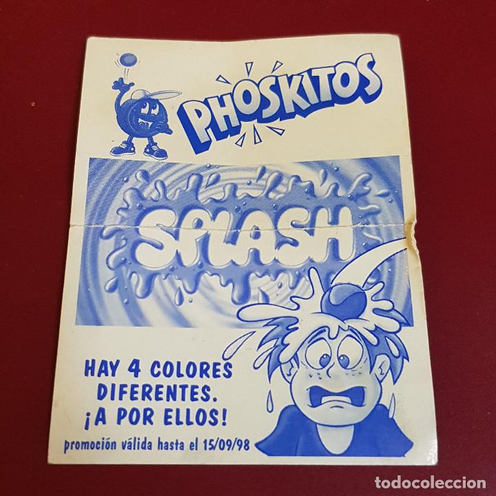 Coleccionismo cromos antiguos: PHOSKITOS - SPLASH - CHOF - NUNCA PEGADO - Foto 2