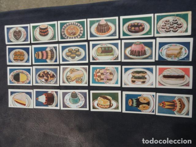 Collectable Antique Stickers: 24 CROMOS - RECETAS POSTRES - CHOCOLATES AMATLLER.
