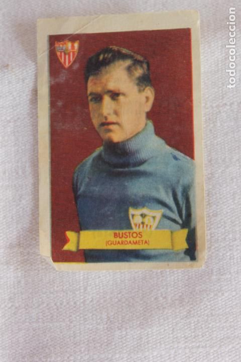 Collectable Antique Stickers: CROMO BUSTOS SEVILLA GUARDAMETA 1949 AZAFRANES EL CAMPANAR NOVELDA