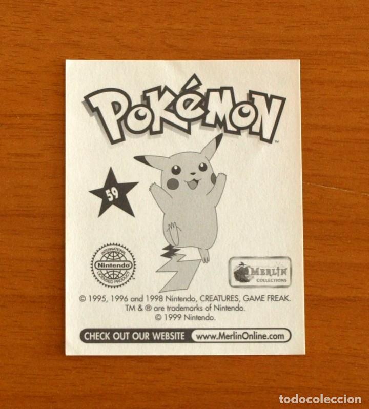 Coleccionismo Cromos antiguos: Pok&eacute;mon - N&ordm; 59 - Collections Merl&iacute;n 1999 Nintendo - Cromo adhesivo nunca pegado