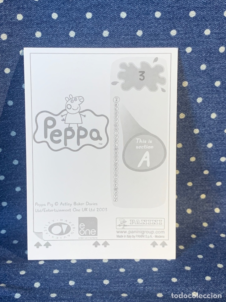 Coleccionismo cromos antiguos: CROMO PEPPA PIG, SIN PEGAR, N&Uacute;MERO 3 - Foto 2
