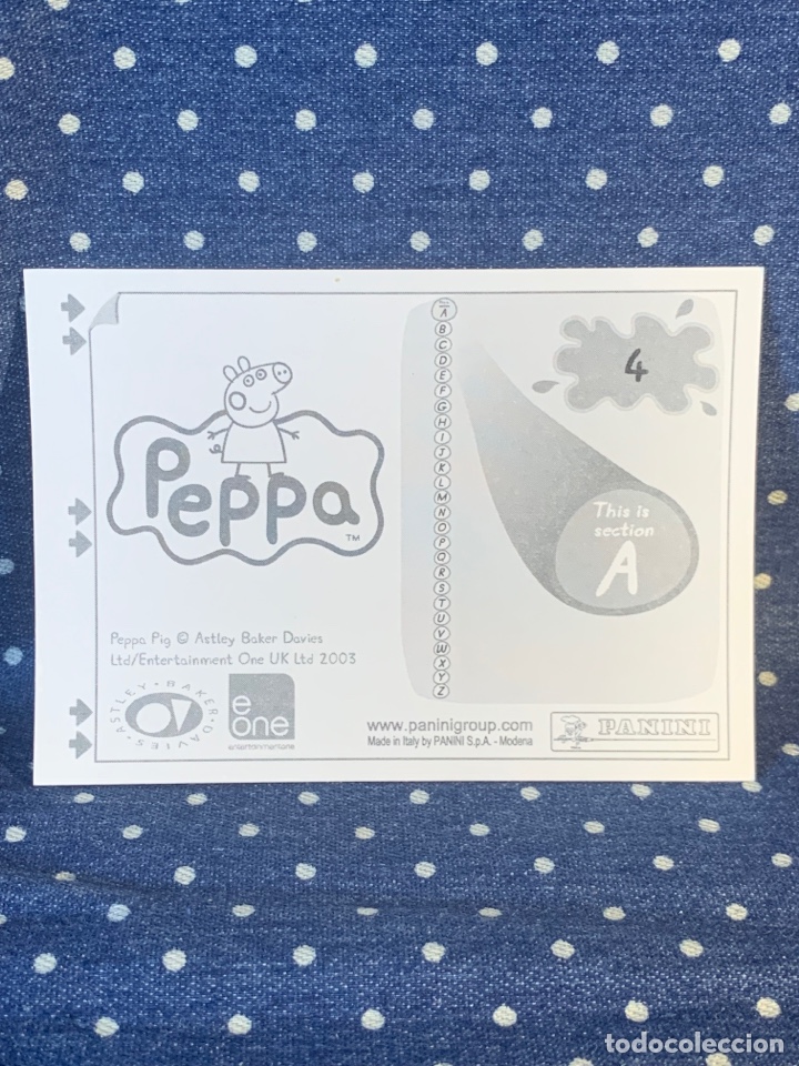 Coleccionismo cromos antiguos: CROMO PEPPA PIG, SIN PEGAR, N&Uacute;MERO 4 - Foto 2