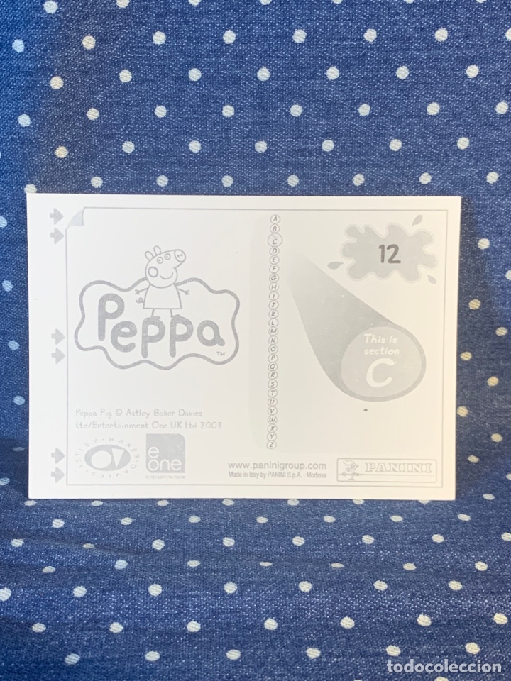 Coleccionismo cromos antiguos: CROMO PEPPA PIG, SIN PEGAR, N&Uacute;MERO 12 - Foto 2