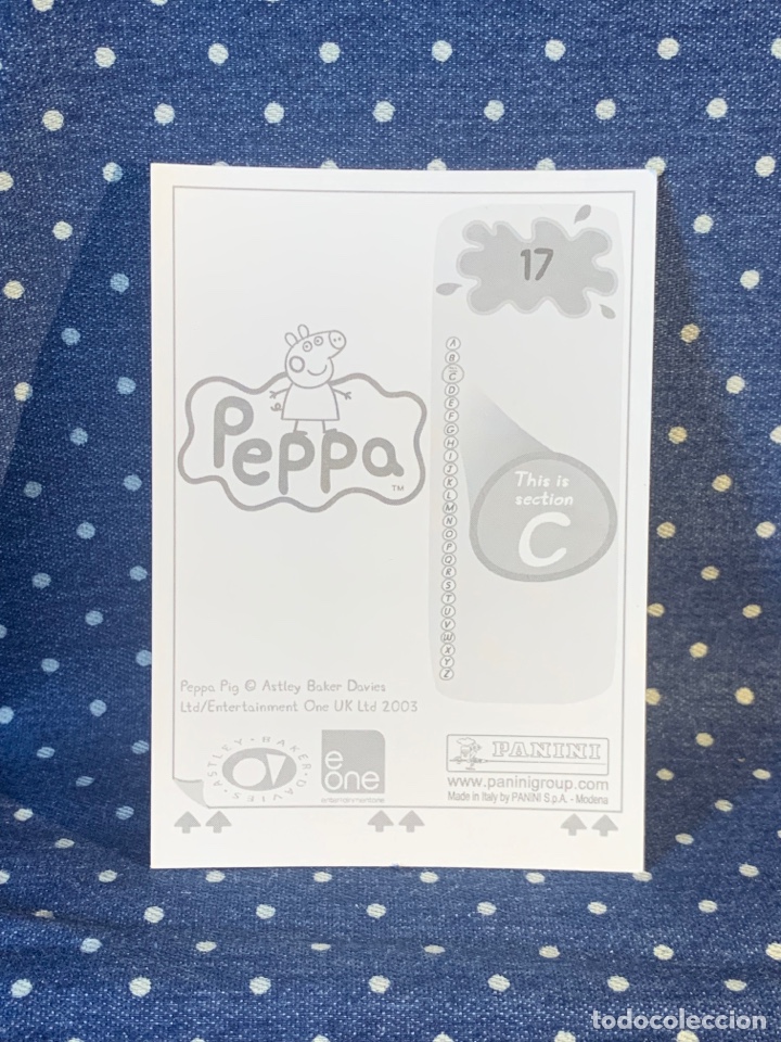 Coleccionismo cromos antiguos: CROMO PEPPA PIG, SIN PEGAR, N&Uacute;MERO 17 - Foto 2