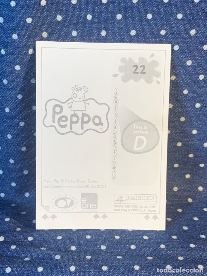Coleccionismo cromos antiguos: CROMO PEPPA PIG, SIN PEGAR, N&Uacute;MERO 22 - Foto 2