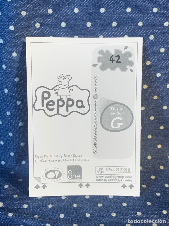 Coleccionismo cromos antiguos: CROMO PEPPA PIG, SIN PEGAR, N&Uacute;MERO 42 - Foto 2