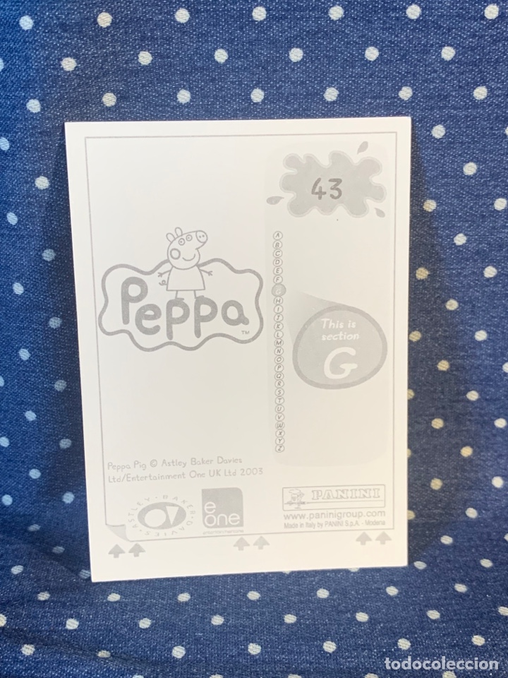 Coleccionismo cromos antiguos: CROMO PEPPA PIG, SIN PEGAR, N&Uacute;MERO 43 - Foto 2
