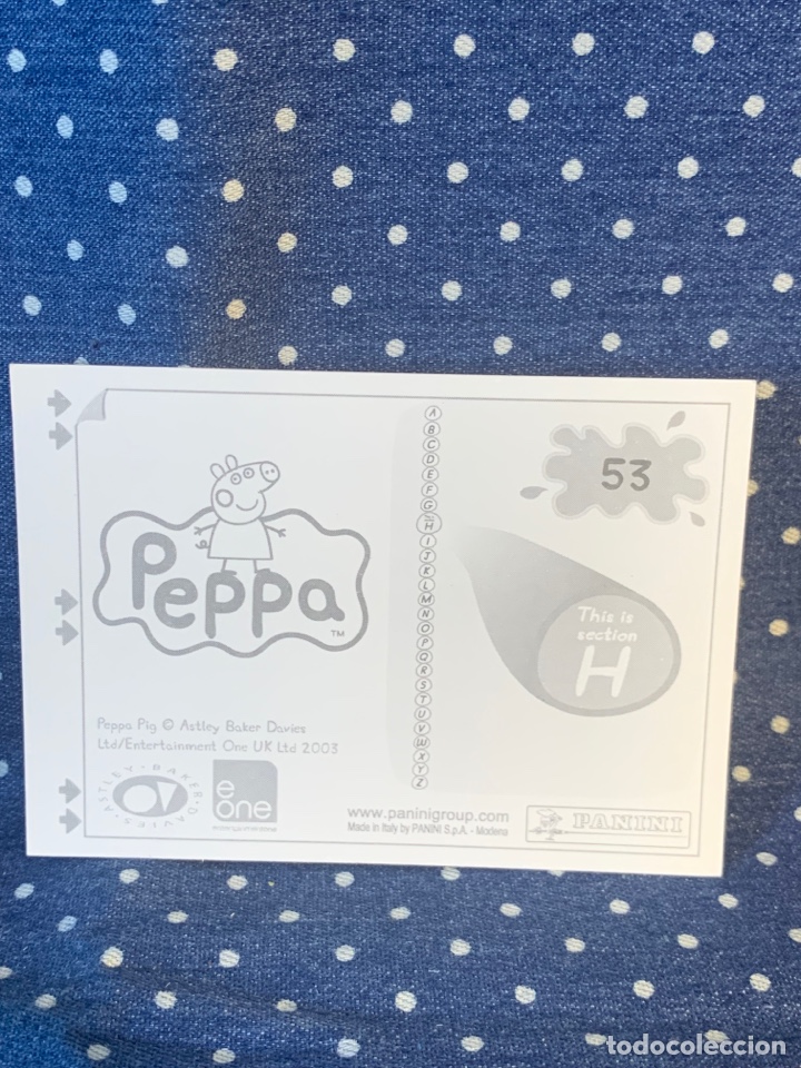 Coleccionismo cromos antiguos: CROMO PEPPA PIG, SIN PEGAR, N&Uacute;MERO 53 - Foto 2
