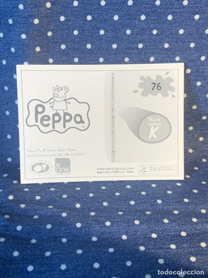 Coleccionismo cromos antiguos: CROMO PEPPA PIG, SIN PEGAR, N&Uacute;MERO 76 - Foto 2