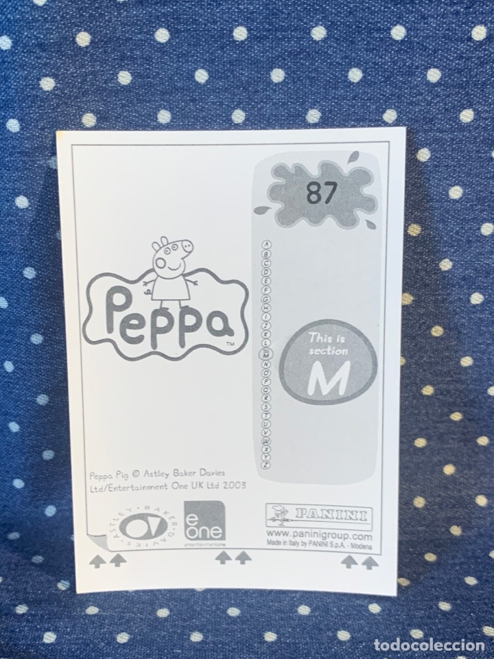 Coleccionismo cromos antiguos: CROMO PEPPA PIG, SIN PEGAR, N&Uacute;MERO 87 - Foto 2