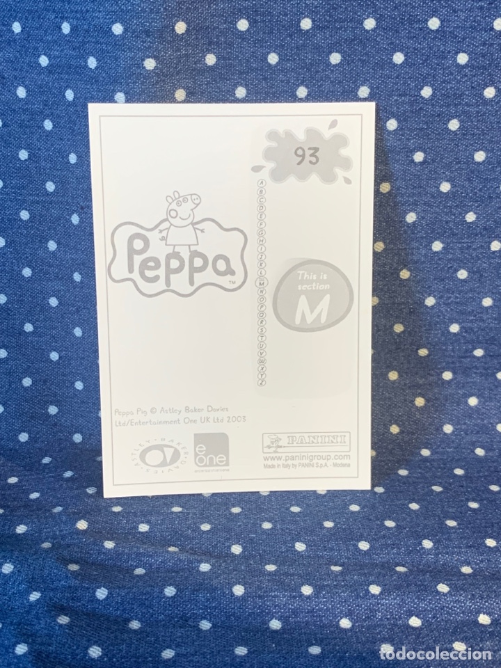 Coleccionismo cromos antiguos: CROMO PEPPA PIG, SIN PEGAR, N&Uacute;MERO 93 - Foto 2