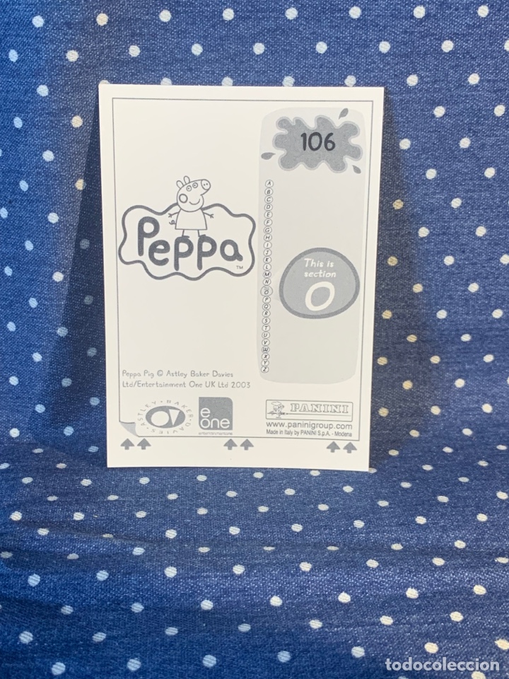 Coleccionismo cromos antiguos: CROMO PEPPA PIG, SIN PEGAR, N&Uacute;MERO 106 - Foto 2