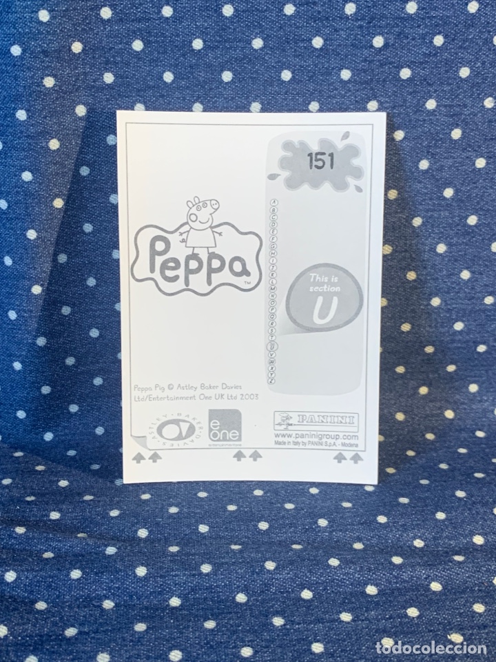 Coleccionismo cromos antiguos: CROMO PEPPA PIG, SIN PEGAR, N&Uacute;MERO 151 - Foto 2