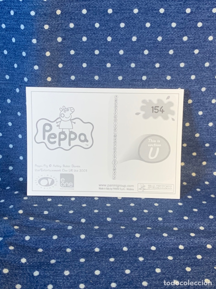 Coleccionismo cromos antiguos: CROMO PEPPA PIG, SIN PEGAR, N&Uacute;MERO 154 - Foto 2