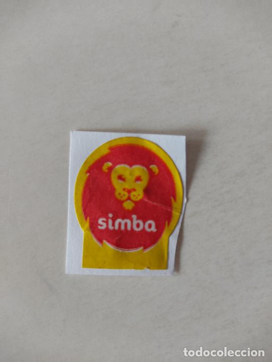 Coleccionismo Cromos antiguos: MINI CROMO PEGATINA SIMBA EL REY LE&Oacute;N, MIDE 2,2 X 2,7 CM