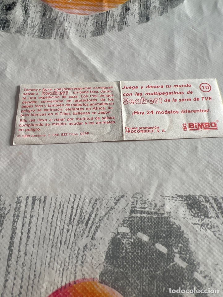 Coleccionismo cromos antiguos: Bimbo seabert n&uacute;mero 10 - Foto 2