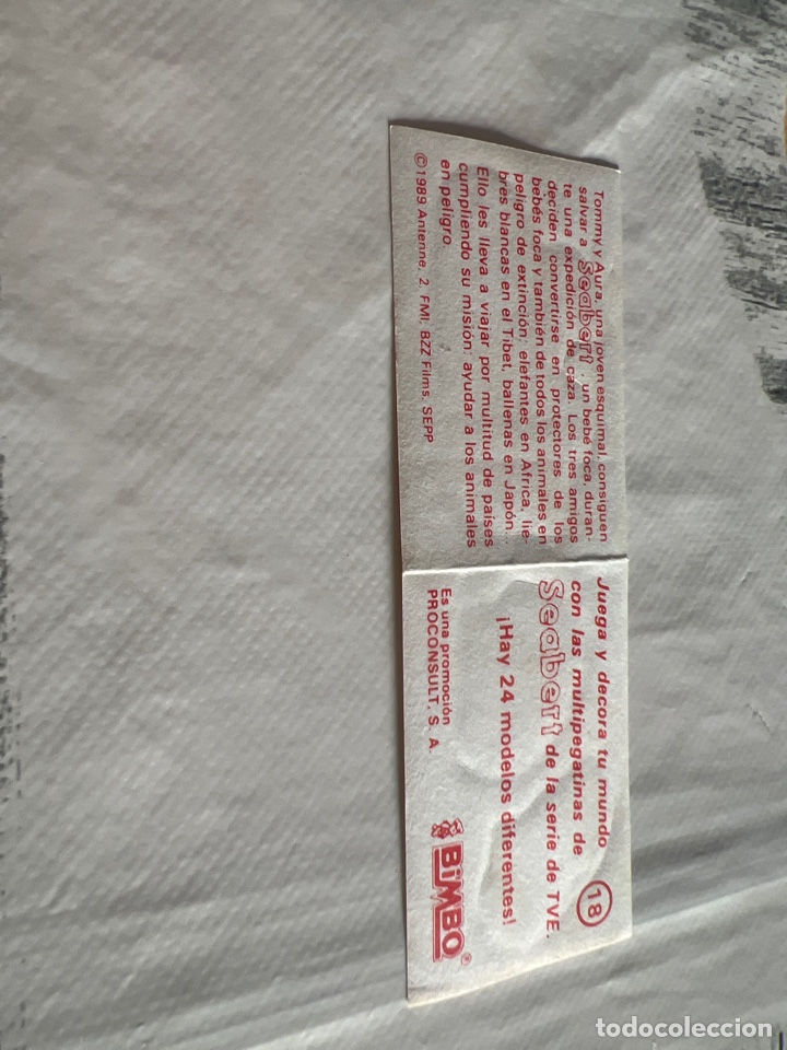Coleccionismo cromos antiguos: Bimbo Seabert n&uacute;mero 18 - Foto 2