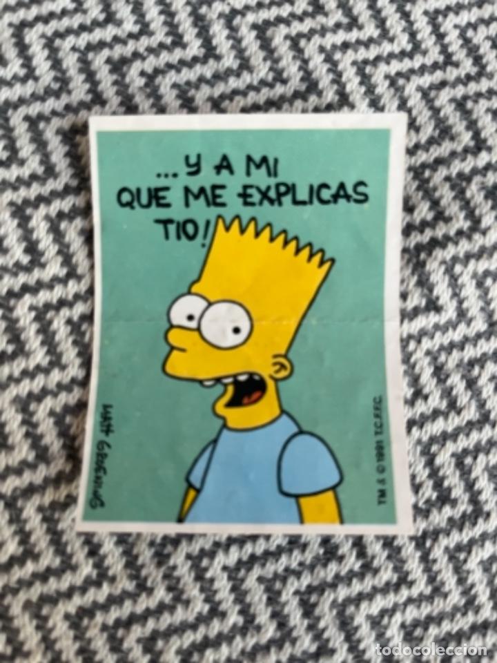 Coleccionismo Cromos antiguos: 33. CROMO BOLLYCAO LOS SIMPSONS Y A MI QUE ME EXPLICAS T&Iacute;O