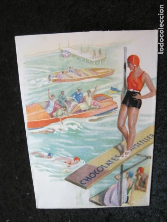 Coleccionismo cromos antiguos: CHOCOLATE AMATLLER-VASO-CROMO ANTIGUO-VER FOTOS-(95.096)