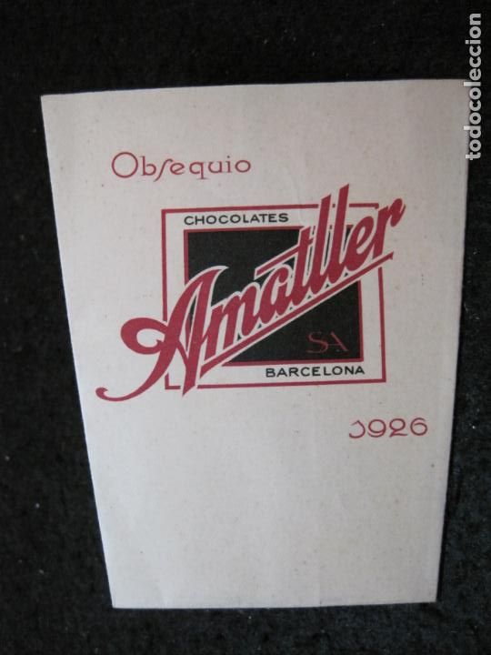 Coleccionismo cromos antiguos: CHOCOLATE AMATLLER-A&Ntilde;O 1926-VASO-CROMO ANTIGUO-VER FOTOS-(95.101)