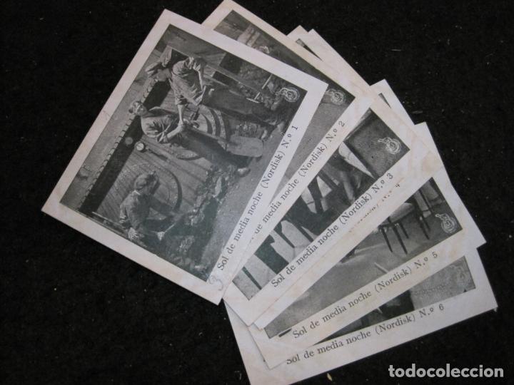 Coleccionismo cromos antiguos: SOL DE MEDIA NOCHE-NORDISK-COLECCION COMPLETA 6 CROMOS DE CINE-VER FOTOS-(CR-3065)