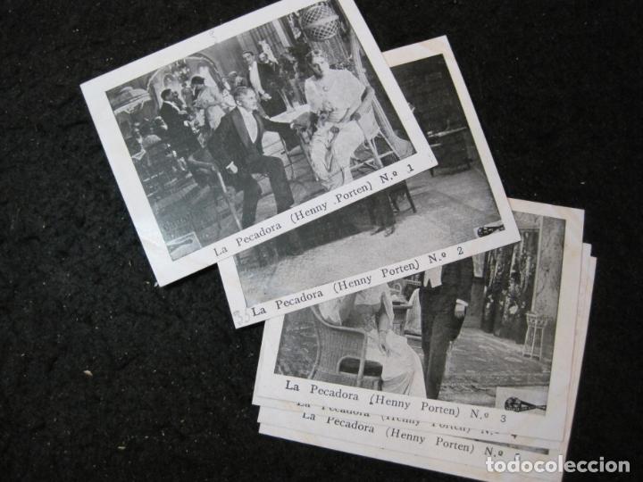 Coleccionismo cromos antiguos: LA PECADORA-HENNY PORTEN-COLECCION COMPLETA 6 CROMOS DE CINE-VER FOTOS-(CR-3068)