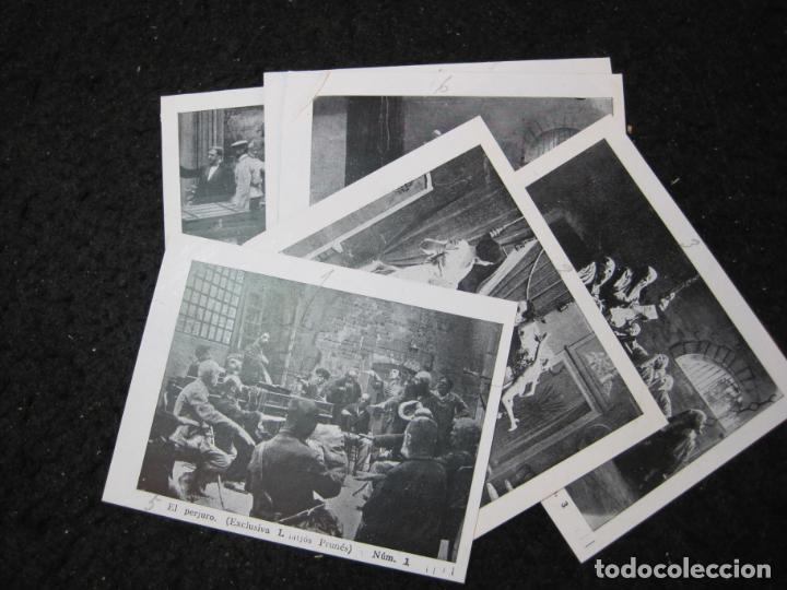 Coleccionismo cromos antiguos: EL PERJURO-LLATJOS PRUNES-COLECCION COMPLETA 6 CROMOS DE CINE-VER FOTOS-(CR-3070)