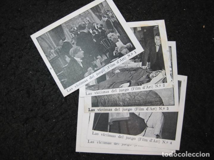 Coleccionismo cromos antiguos: LAS VICTIMAS DEL JUEGO-FILM D'ART-COLECCION COMPLETA 6 CROMOS DE CINE-VER FOTOS-(CR-3072)