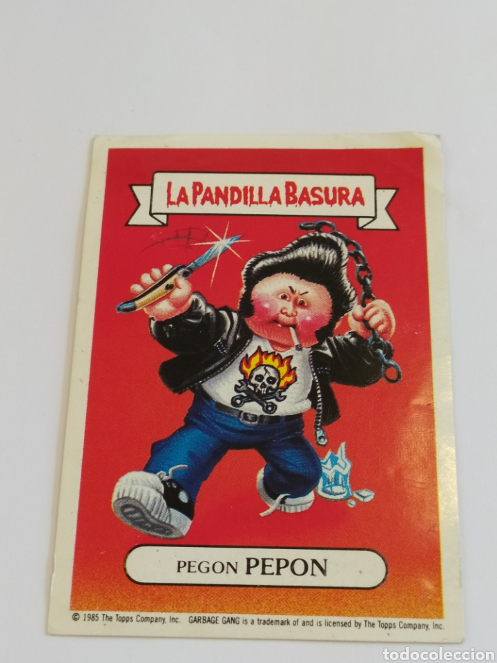 Coleccionismo Cromos antiguos: Cromo n&ordm; 60 Peg&oacute;n Pepo de la pandilla basura sin pegar 1987
