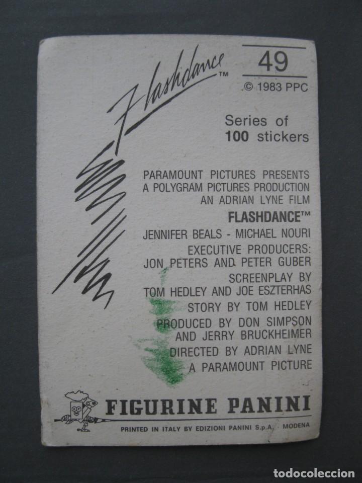 Coleccionismo cromos antiguos: FLASHDANCE - CROMO N&ordm; 49 - PANINI - NUNCA PEGADO. - Foto 2