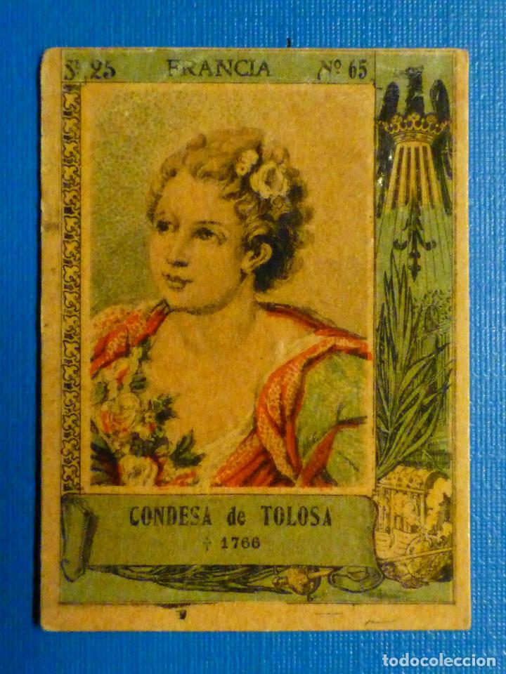 Sammeln alte Sammelbilder: FOTOTIPIA CERILLAS SERIE 25 - N&ordm; 65 - Condesa de Tolosa - Francia - 1766