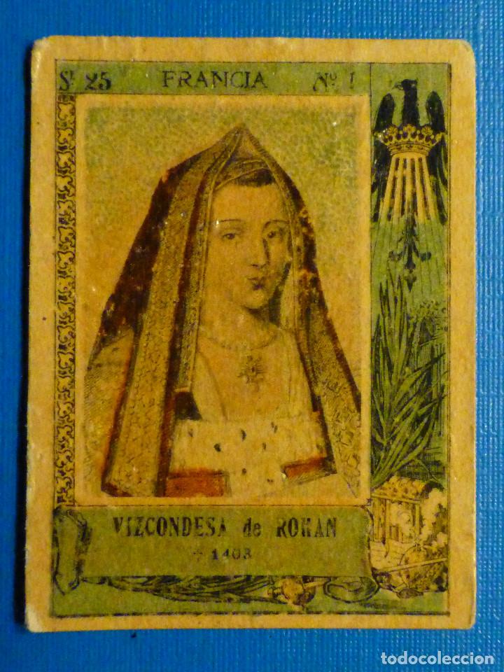 Sammeln alte Sammelbilder: FOTOTIPIA CERILLAS SERIE 25 - N&ordm; 1 - Vizcondesa de Rokan - Francia - 1403