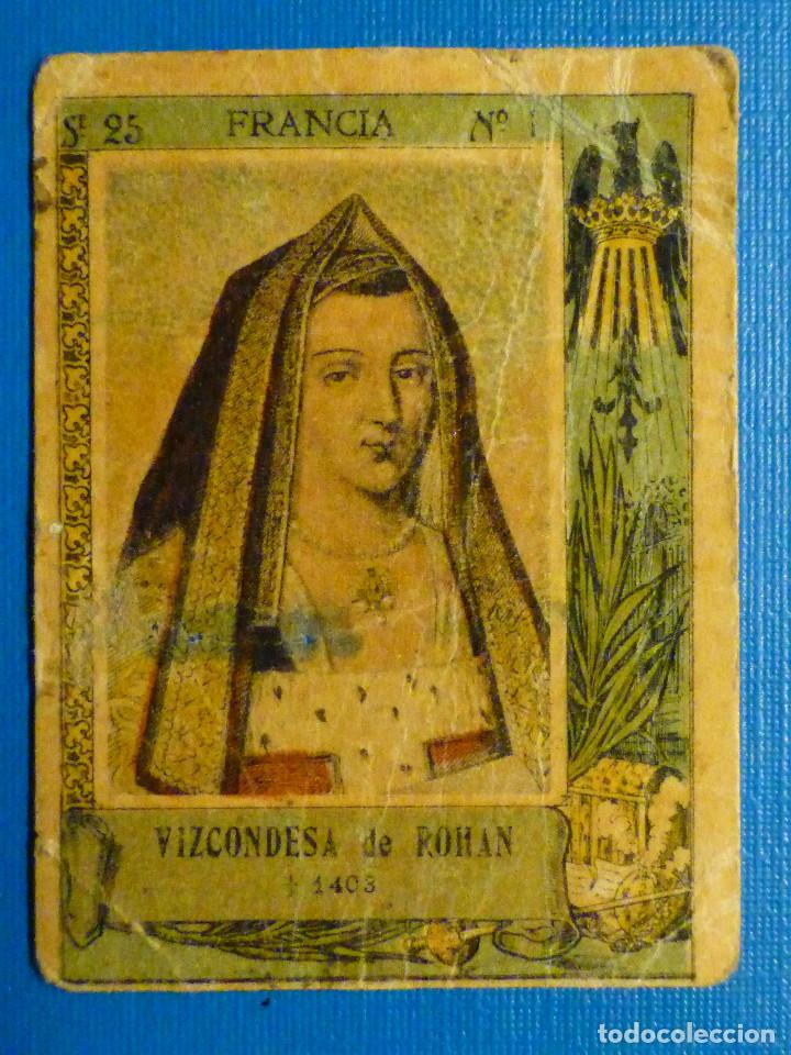 Sammeln alte Sammelbilder: FOTOTIPIA CERILLAS SERIE 25 - N&ordm; 1 - Vizcondesa de Rokan - Francia - 1403