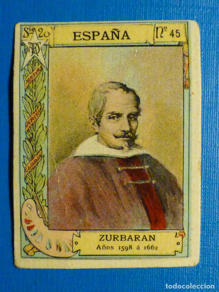Sammeln alte Sammelbilder: FOTOTIPIA CERILLAS SERIE 20 - N&ordm; 45 - Zurbaran - Francia - 1598 &aacute; 1662