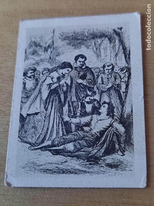 Coleccionismo Cromos antiguos: DON QUIJOTE BASILIO CASARSE CON QUITERIA N&ordm; 61 ORIGINAL CERILLAS COMO FOTOTIPIA 4,3 X 3,2 CM