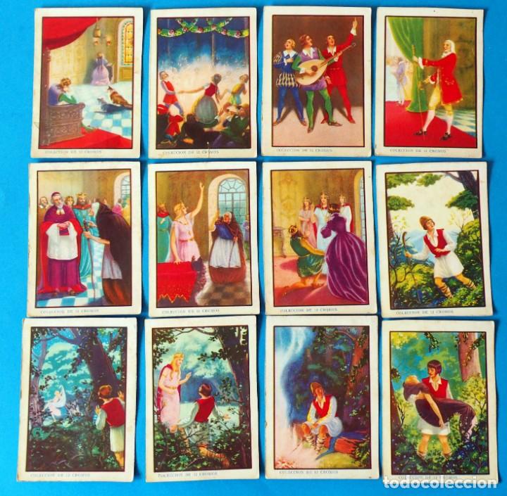 Coleccionismo cromos antiguos: COLECCI&Oacute;N COMPLETA DE 12 CROMOS. LA PRINCESA AURORA - Foto 1