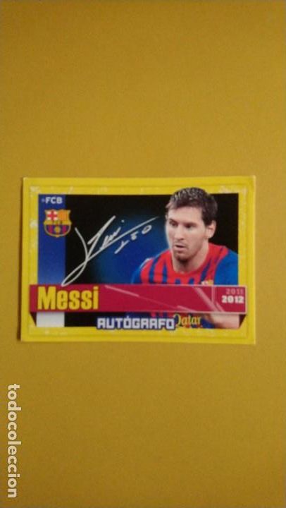 Coleccionismo cromos antiguos: messi, autografo 11 12 - Foto 1