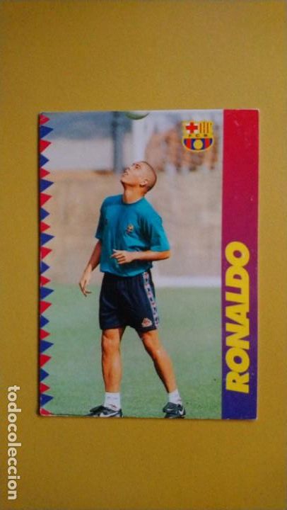 Coleccionismo cromos antiguos: ronaldo 96 97, barcelona - Foto 1