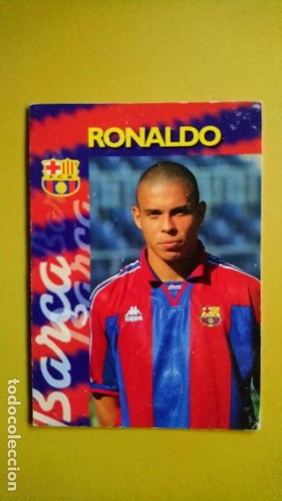Coleccionismo cromos antiguos: ronaldo 96 97, barcelona - Foto 1