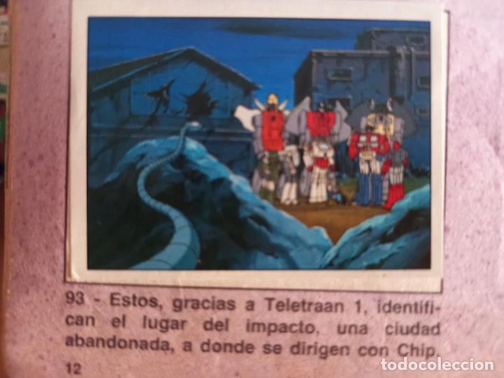 Coleccionismo cromos antiguos: transformers 1986 panini cromo recuperado 93 - Foto 1