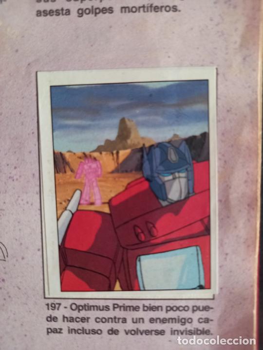 Coleccionismo cromos antiguos: transformers 1986 panini cromo recuperado 197 - Foto 1